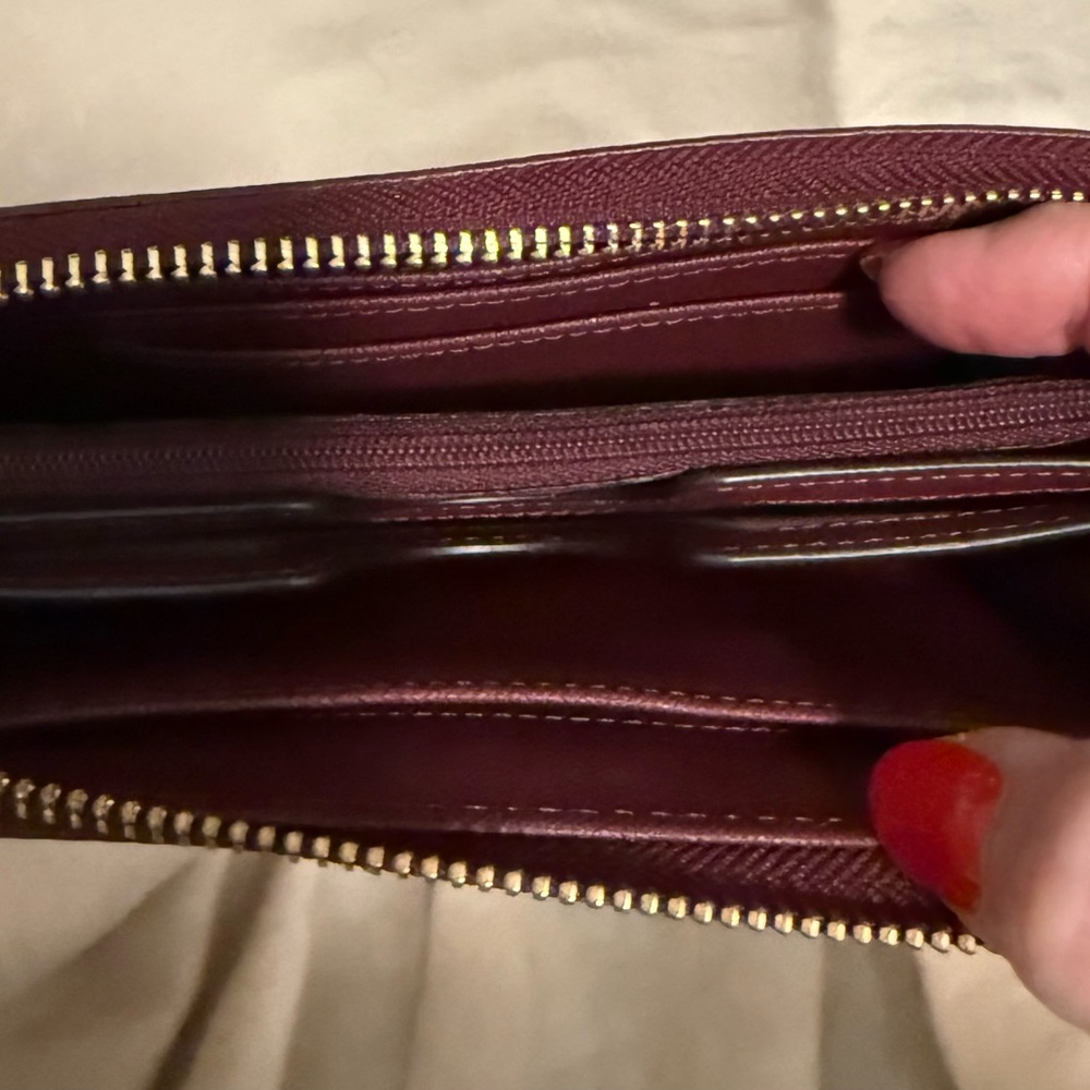 Michael Kors Burgundy Leather Wallet - Picture 3 of 3